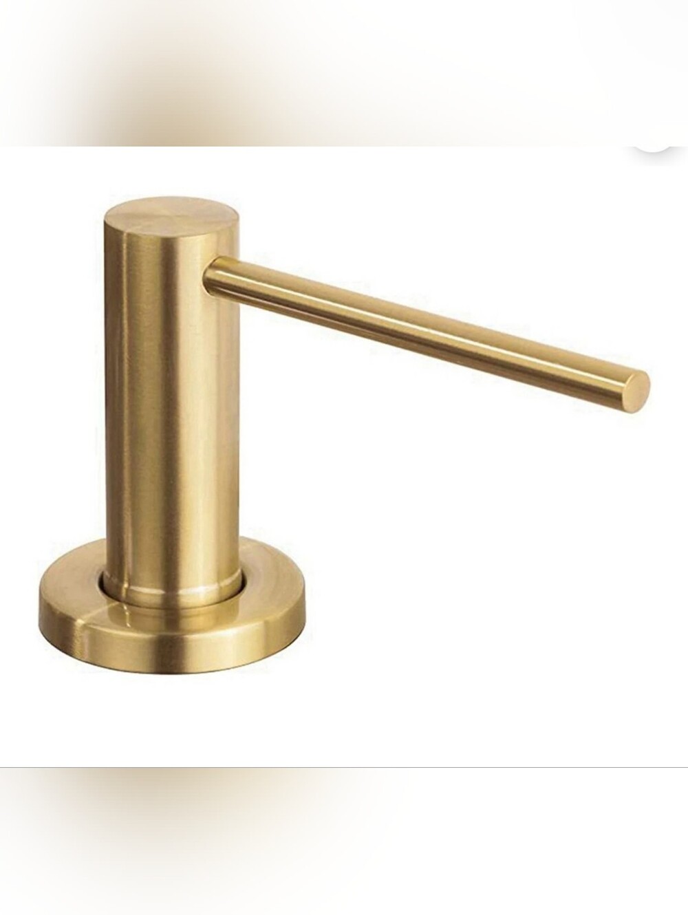 Brushed Gold Stainless Steel 17oz Counter Soap Dispenser